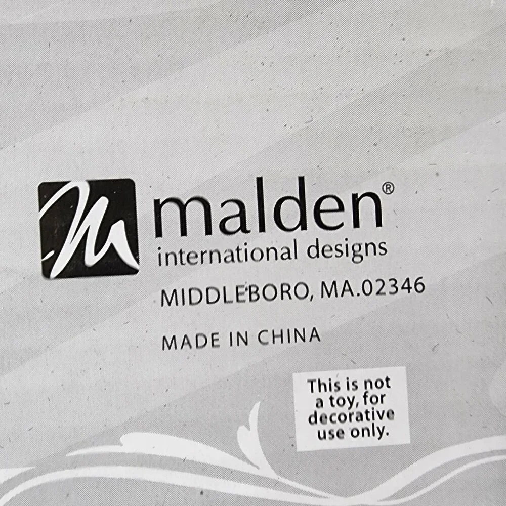 NWT Malden Christening Silver Metal 4x6 Frame
